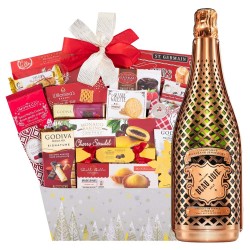 Beau Joie Champagne And Godiva Gift Basket
